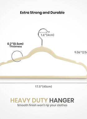 Non slip velvet clothes hanger dress Coat Hanger holder rack