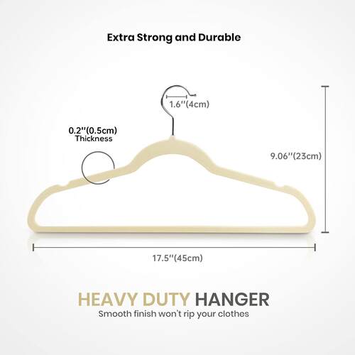 Non slip velvet clothes hanger dress Coat Hanger holder rack
