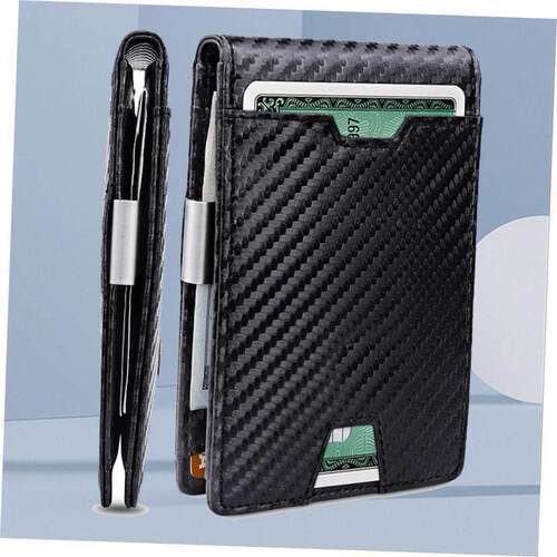 Carbon fiber wallet anti-theft brush cattle pickup bag卡包