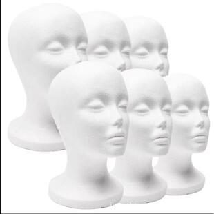 female styrofoam mannequin manikin head model foam wig hai