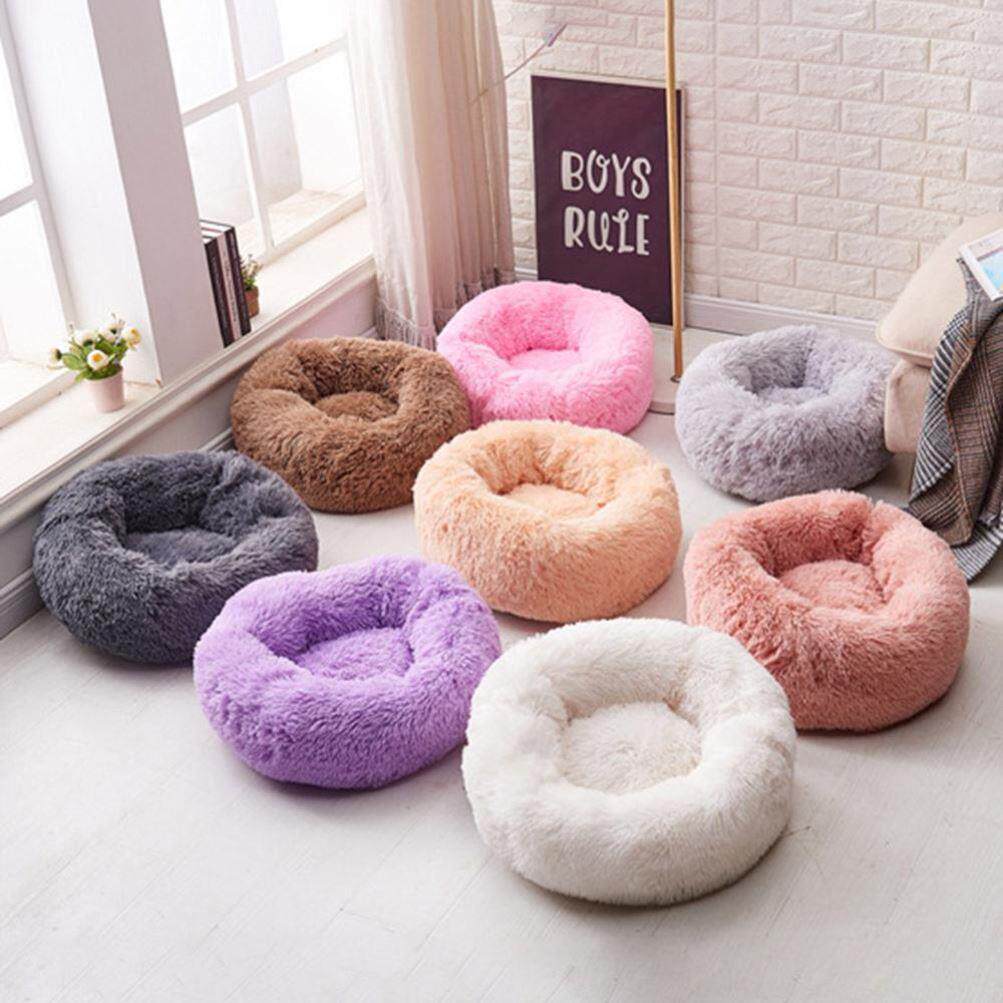 Dog Bed Kennel Pet House Velvet Mats Sofa Cat Basket warm图片