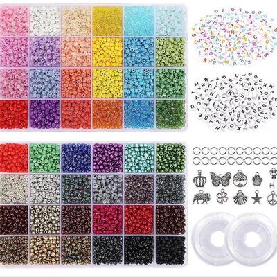 16800Pcs/Box 2mm Clay Bracelet Beads for Jewelry Making Kit