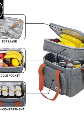 Portable Thermal Lunch Bag Picnic Food Cooler Bags Insulated