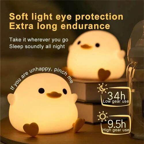 LED Night Light Cute Cartoon Animals Silicone Lamp for Child