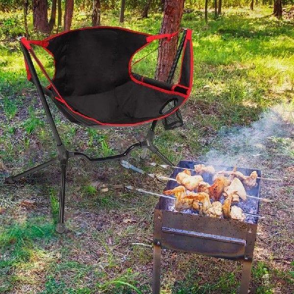 Rocking Camping Chairs For Adults 600D Oxford Foldable