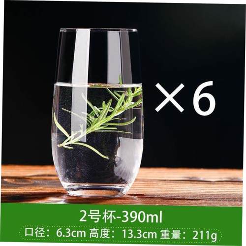 Transparent drinking glass heat-resistant water cup tea cup