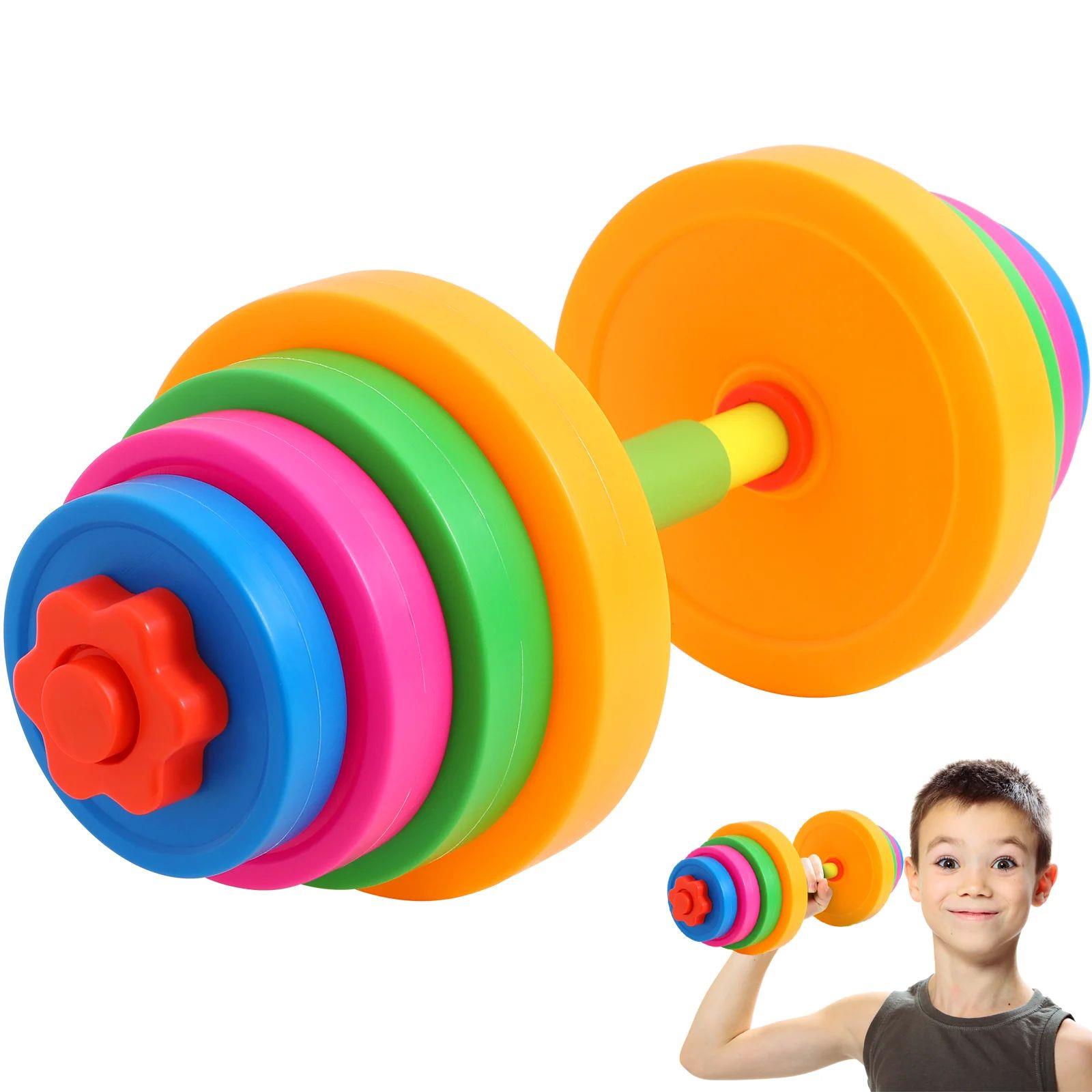 Children Dumbbell Toy Plastic Dumbbell Kids Kindergarten Arm