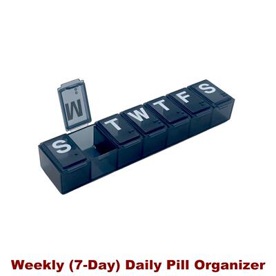 Weekly Pill Organizer Vitamin Planner Medicine Container