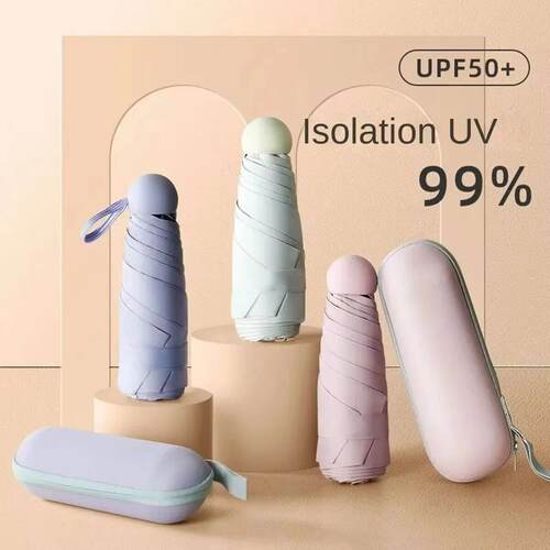 Mini Foldable umbrella UV protection Mini Sun Umbrella dual