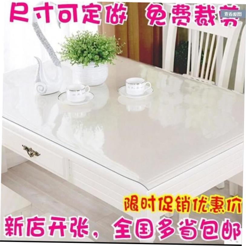 Waterproof PVC Table cloth Transparent Cover Mat Kitchen
