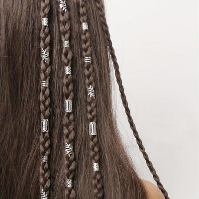 40pcs DIY wig dreadlocks accessories iron ring hollow hair