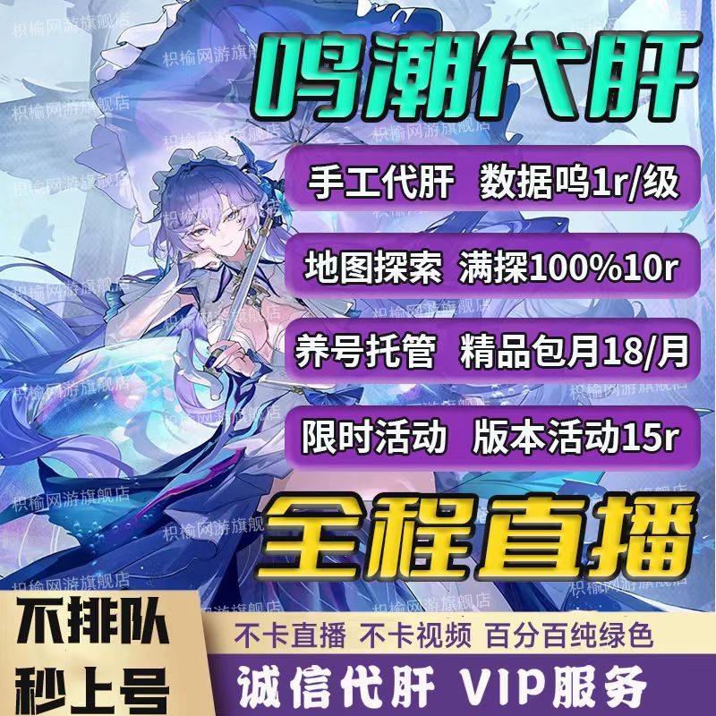 鸣潮代肝代练代打跑图探索度主线剧情活动声骸托管全收集宝箱调号