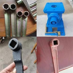 启闭机铸铁闸门拍门水闸摇把手柄四方摇把平推手轮侧摇螺杆启闭机