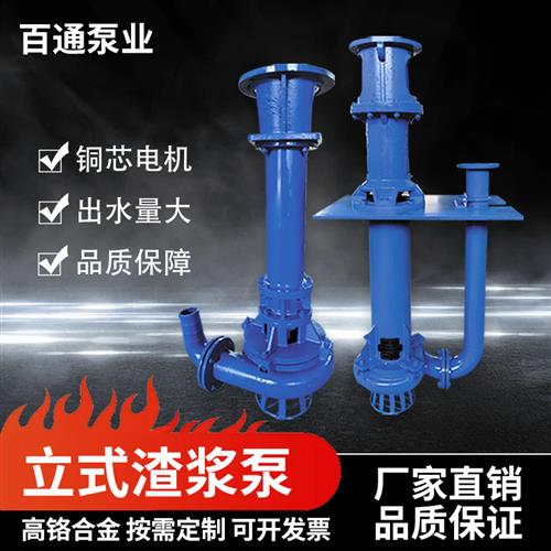 立式泥浆泵抽沙耐磨排污泵河道池塘清淤吸砂机洗沙矿用液下渣浆泵