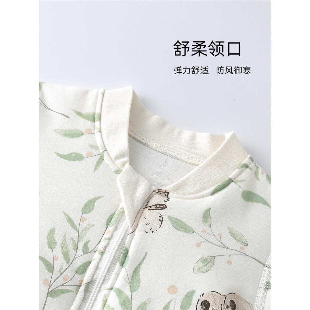 婴儿睡袋秋冬夹棉衣新生