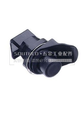 类SOUTHCO黑色按压锁 按钮锁 按钮门锁93-303圆柱锁圆型按钮