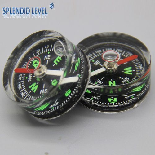 水平泡指南针3015高精度指标器便携式强磁防水罗盘迷你微型方向仪