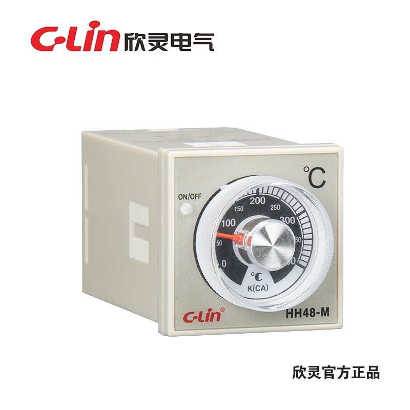 C-Lin欣灵HH48-M (E5C2)指针式温度控制仪温控器温控表K型400
