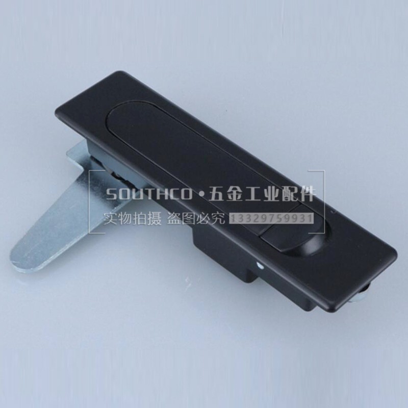 防水平面把手门锁长方形转舌门锁锌合金锁体机箱门锁机柜锁电柜锁