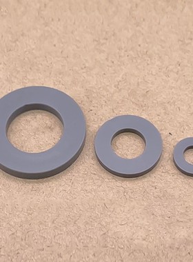 尼龙PVC平垫灰色塑料垫片塑胶垫圈耐酸碱M3M4MH5M6M8M10M12M16M18