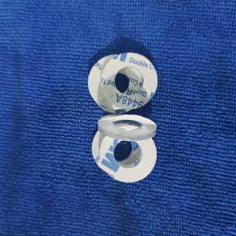 单面背胶PVC透明硬垫圈 圆形塑F料平垫绝缘螺丝介子粘胶垫片