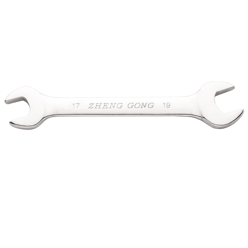 正工牌双头开口1719镀铬两头呆扳手工具8-10 22-24 50-55mm