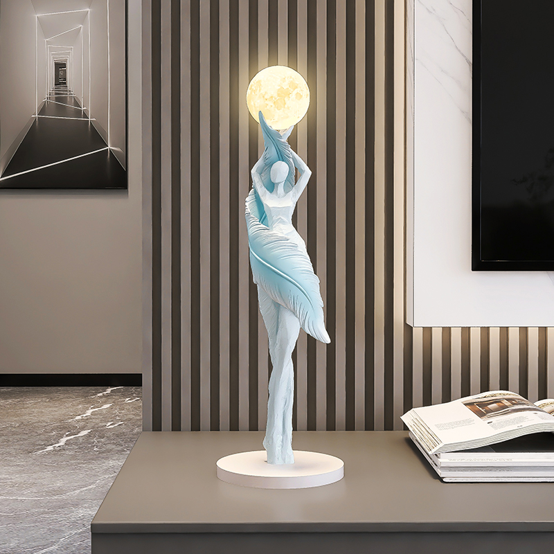 抽象人物艺术摆件卧室小夜灯