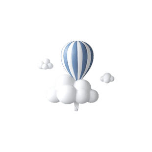 创意热气球壁饰挂钩入户玄关门后装饰壁挂衣帽玄关放钥匙收纳挂架