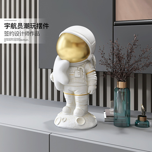 北欧创意宇航员摆件客厅电视柜桌面酒柜家居装 饰品太空人毕业礼物