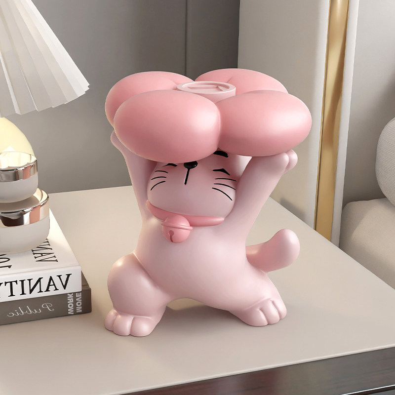 入户门口招财猫桌面摆件客厅玄关电视柜家居装饰品办公室乔迁礼品