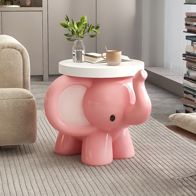 可爱大象茶几摆件儿童房床头柜