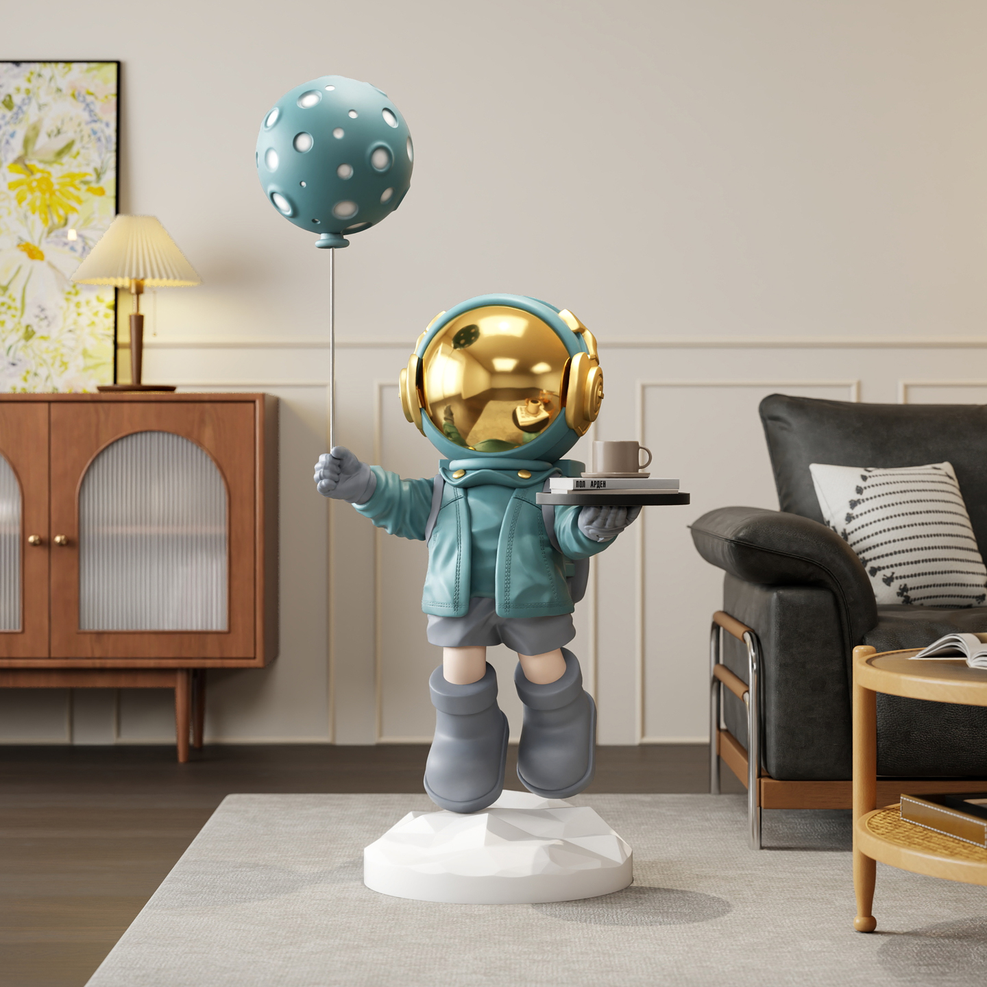 卡通宇航员落地摆件送礼好物