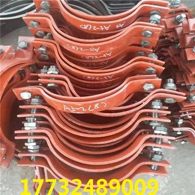 A5基准型双螺栓管夹不锈钢扁钢镀锌重型管卡管托隔热滑动支架紧箍