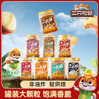 三只松鼠_罐装大颗粒坚果500g