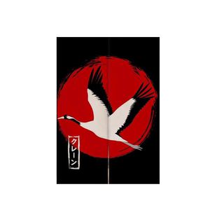 日式和风厨房商用门帘日料饭店自吸免打孔磁吸烟布艺隔断帘子挂帘