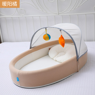 便携式床中床婴儿床可折叠新生儿小睡床移动仿生bb床上床防压