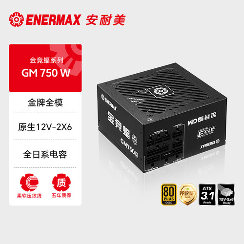 750W电源安耐美PPLP双金牌全模组
