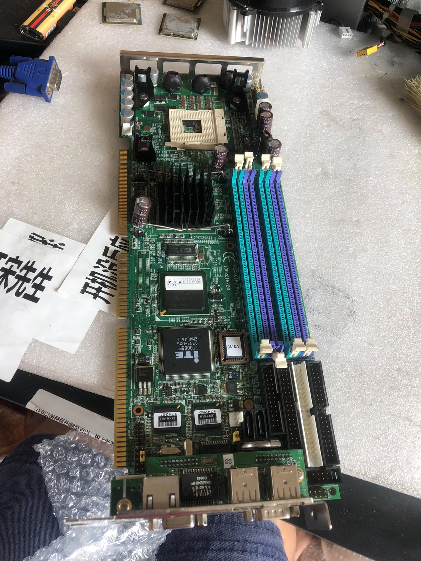 研华主板，PCA-6187G2，REV:A2，双网口，三片议价！