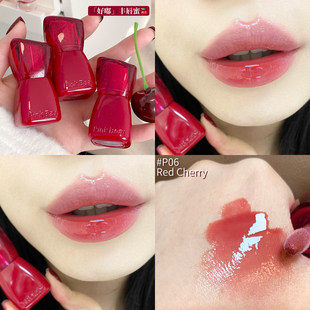 【P06红樱果冻】皮可熊好嘟限定新款丰唇蜜不掉色唇釉镜面不沾杯
