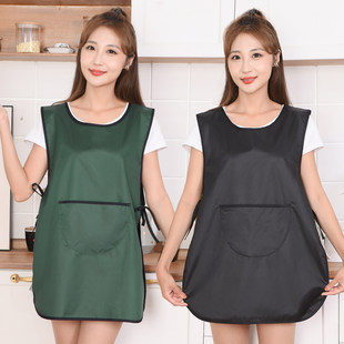 水果店围裙定制坎肩式商用餐饮防水防油上班专用厨房家用工作服女