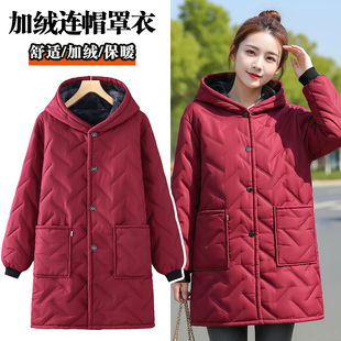 工装围裙厨房家用罩衣女新款加绒加厚清洁工作服上班专用防水防油