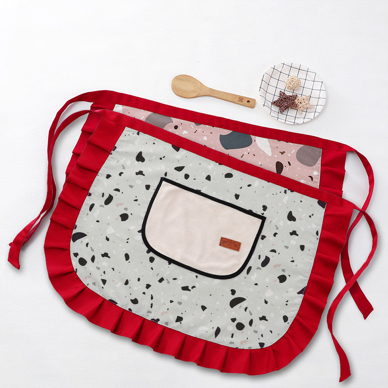 半身围裙厨房家用纯棉女夏天薄款2026新款网红餐饮专用护衣工作服