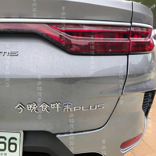 比亚迪改装爱在西元前V我50元车尾文字改装创意个性搞笑车尾标贴
