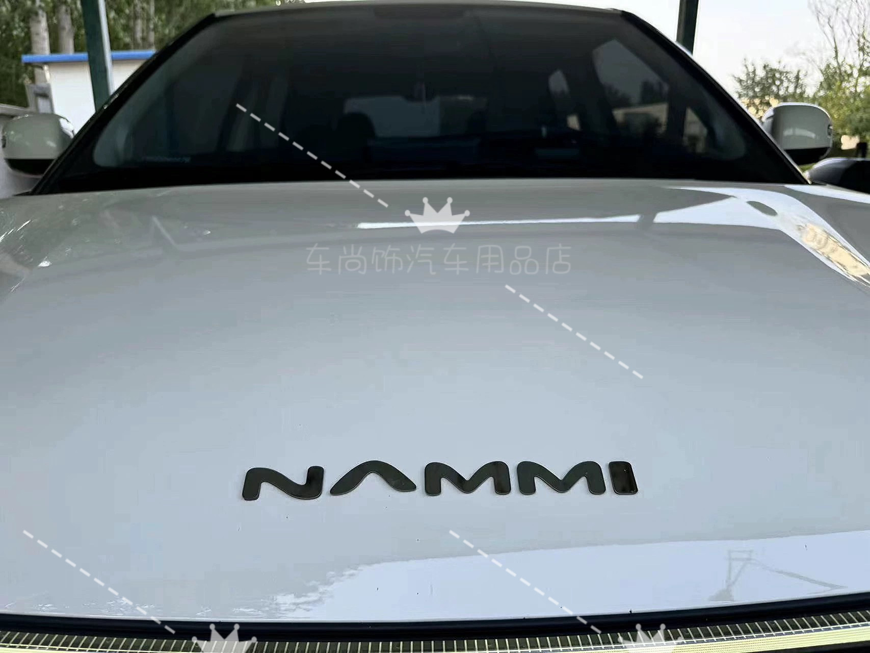 东风纳米01改装NAMMI个性车标创意英文字母改装