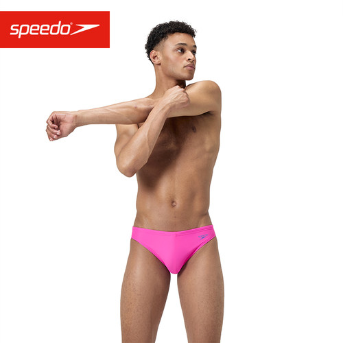 Speedo速比涛男子专业运动训练三角游泳裤抗氯速干健身游泳短裤