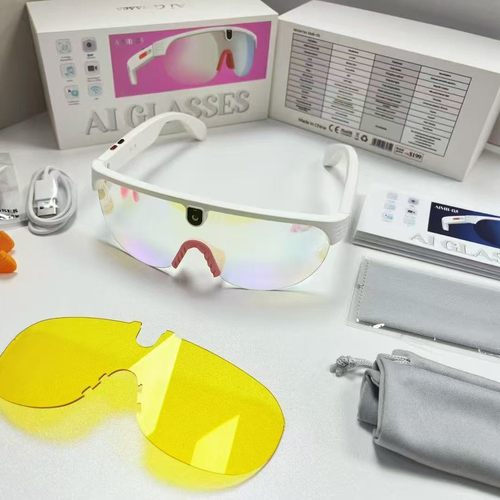 跨境AIMB-G5智能眼镜800W像素摄像拍照识别通话AI翻译语音笔记