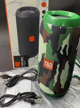 跨境TG117布艺蓝牙音箱便携式户外插卡低音炮小音响家用无线音箱