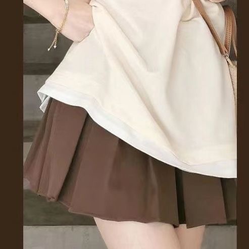 2025百褶裙女半身裙春秋新款西装高腰显瘦a字裙小个子jk短裙子