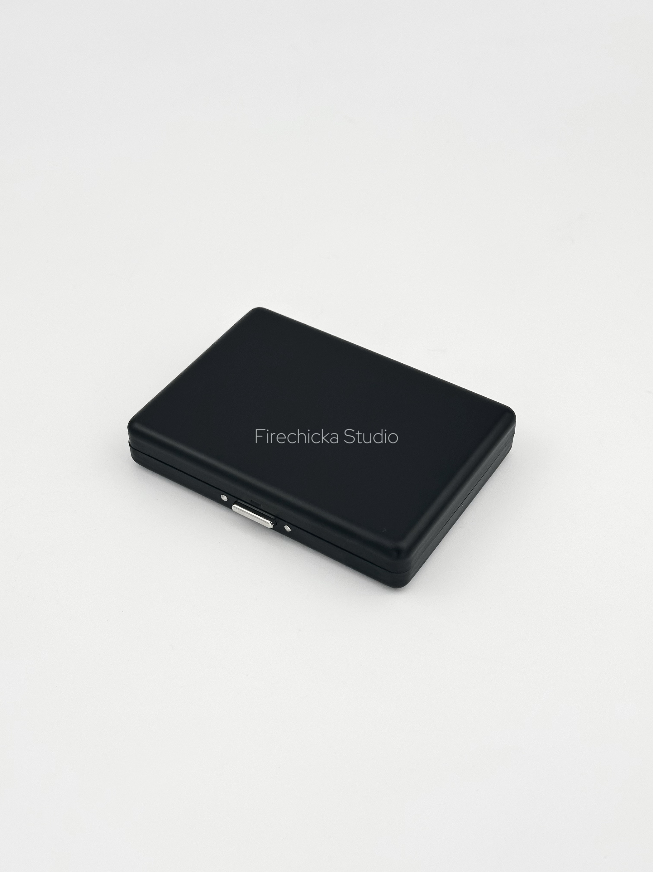 【Firechicka】简约ins金属烟盒卡盒高颜值便携黑色收纳多功能