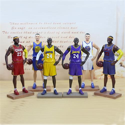 NBA篮球巨星 詹姆斯 库里 哈登手办模型雕像摆件公仔 男生礼物